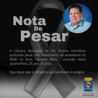 NOTA DE PESAR